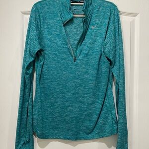 Nike Women's Turquoise Long Sleeve Tee
